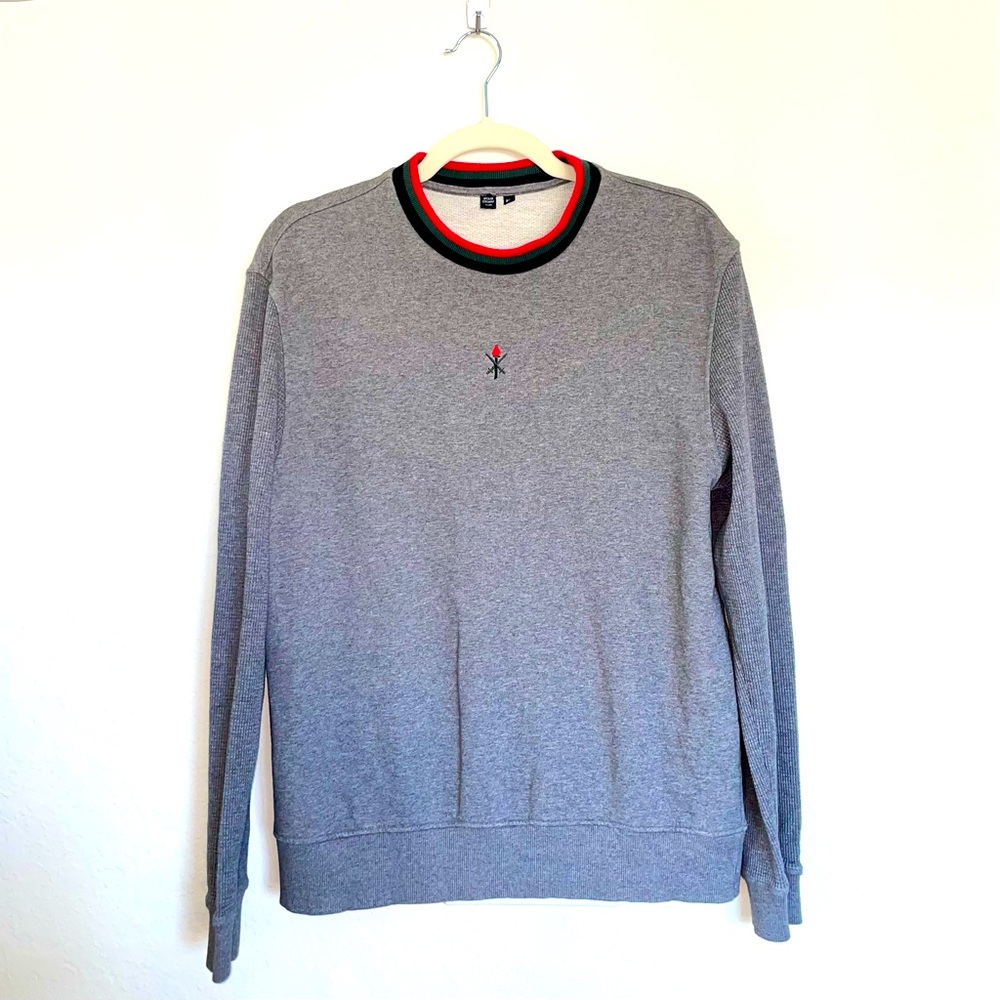 Women’s Grey Opening Ceremony Crewneck Sweater, size Medium